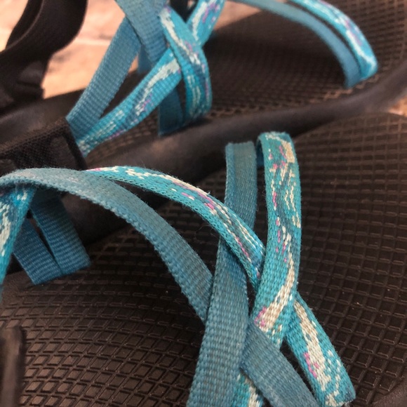 Chaco Womens Sandals size 5 Double Strappy No Toe Standard Width Vibram Sole - Picture 4 of 7